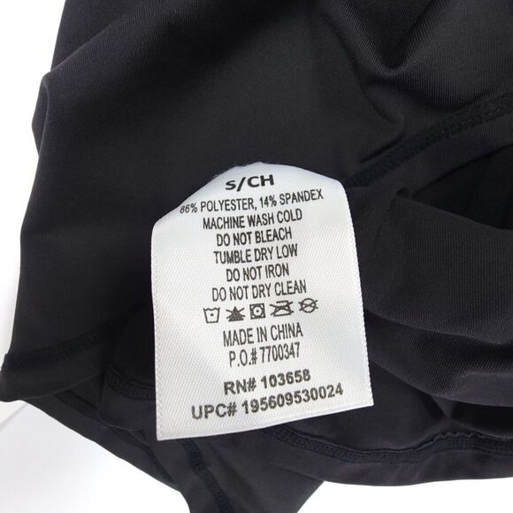 NEW Hurley Long Sleeve Rash Guard Surf Swim Top UPF 50 Womens Small Black Floral - Picture 7 of 8